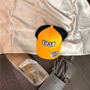 HAIRCARE ESSENTIALS AND CAT Diesel Power Yellow and Black Cap